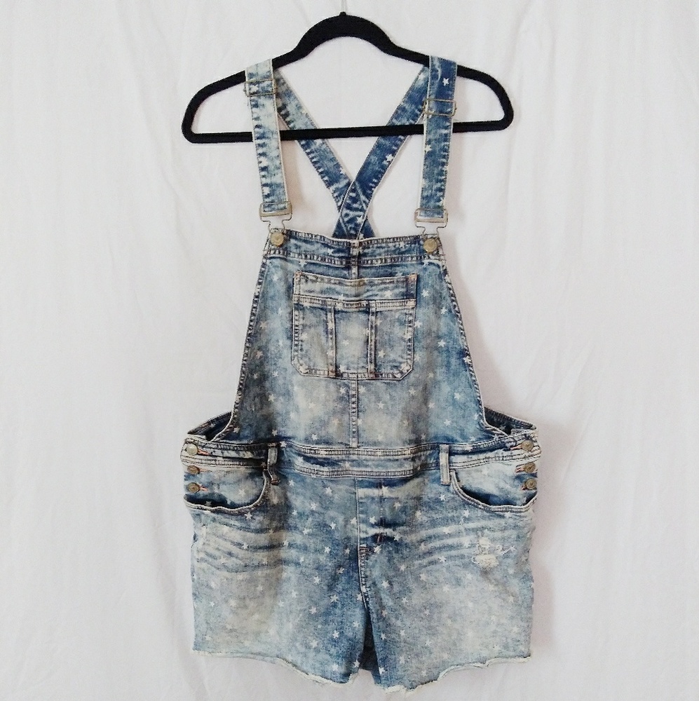 Torrid Overall Shorts Womens Sz8 18